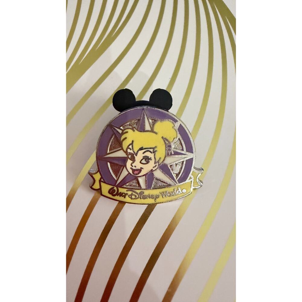 Disney Parks 2012 Hidden Mickey Pin 2/5 Lanyard Series: Compass Tinker Bell